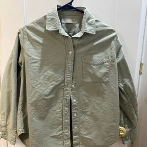 Everlane women’s Sage Green Button Down Shirt